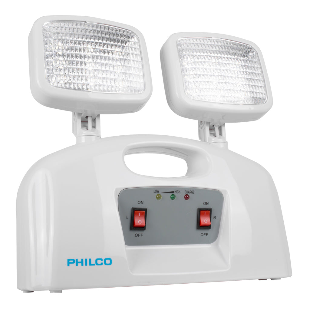 Lampara de Emergencia 2 Focos SEC Blanco Philco