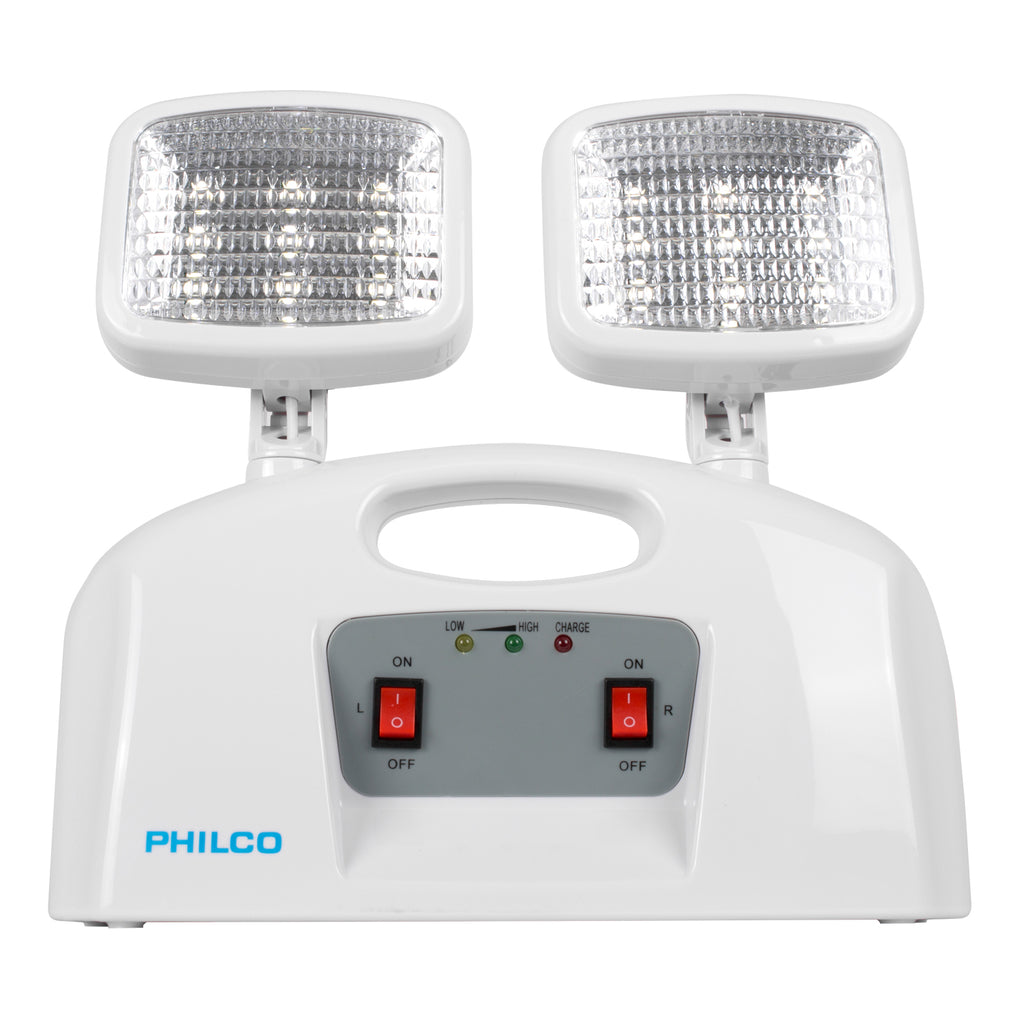 Lampara de Emergencia 2 Focos SEC Blanco Philco