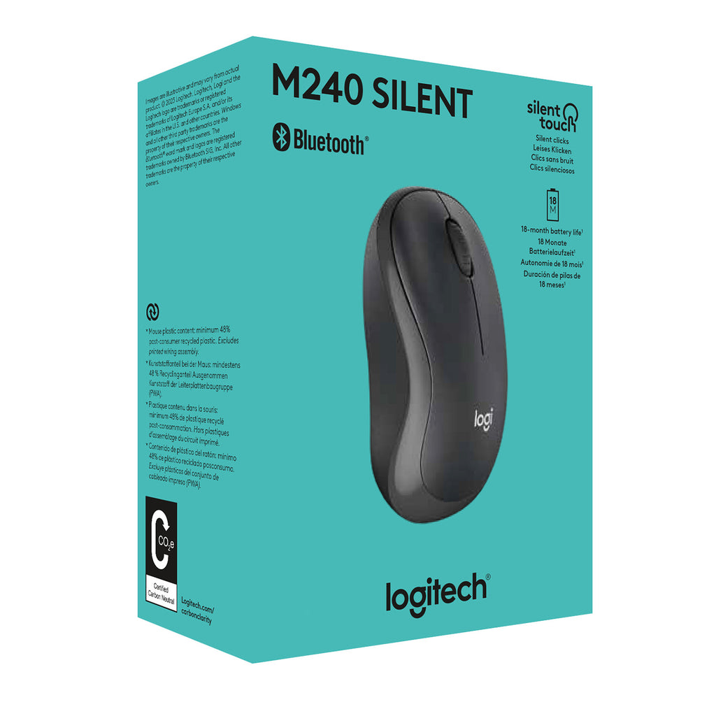 Mouse Logitech M240 Bluetooth Silent Negro