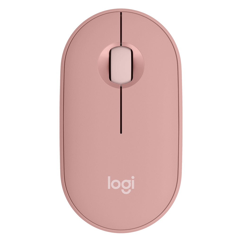Mouse Pebble Logitech M350s Bluetooth Rosa