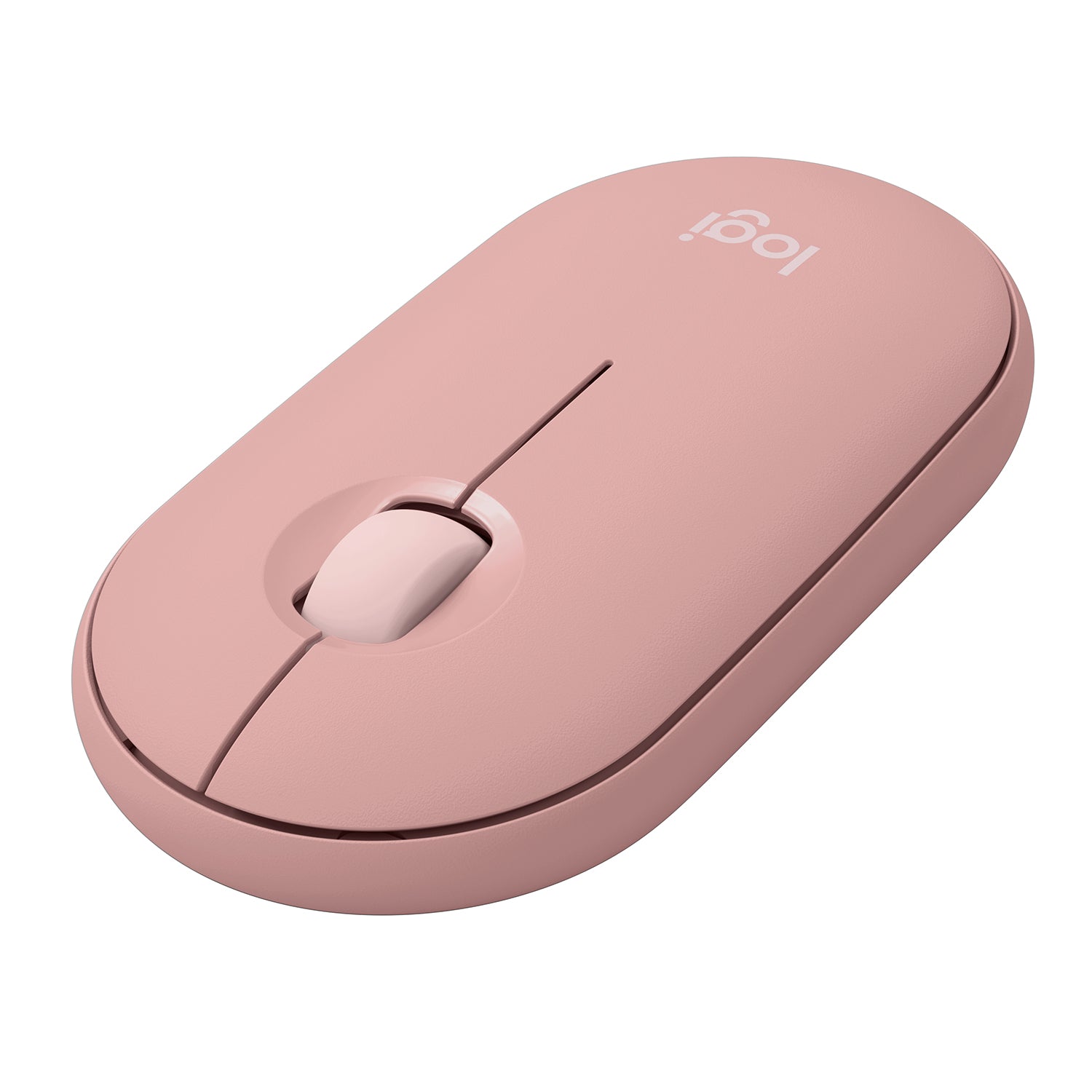 Mouse Pebble Logitech M350s Bluetooth Rosa