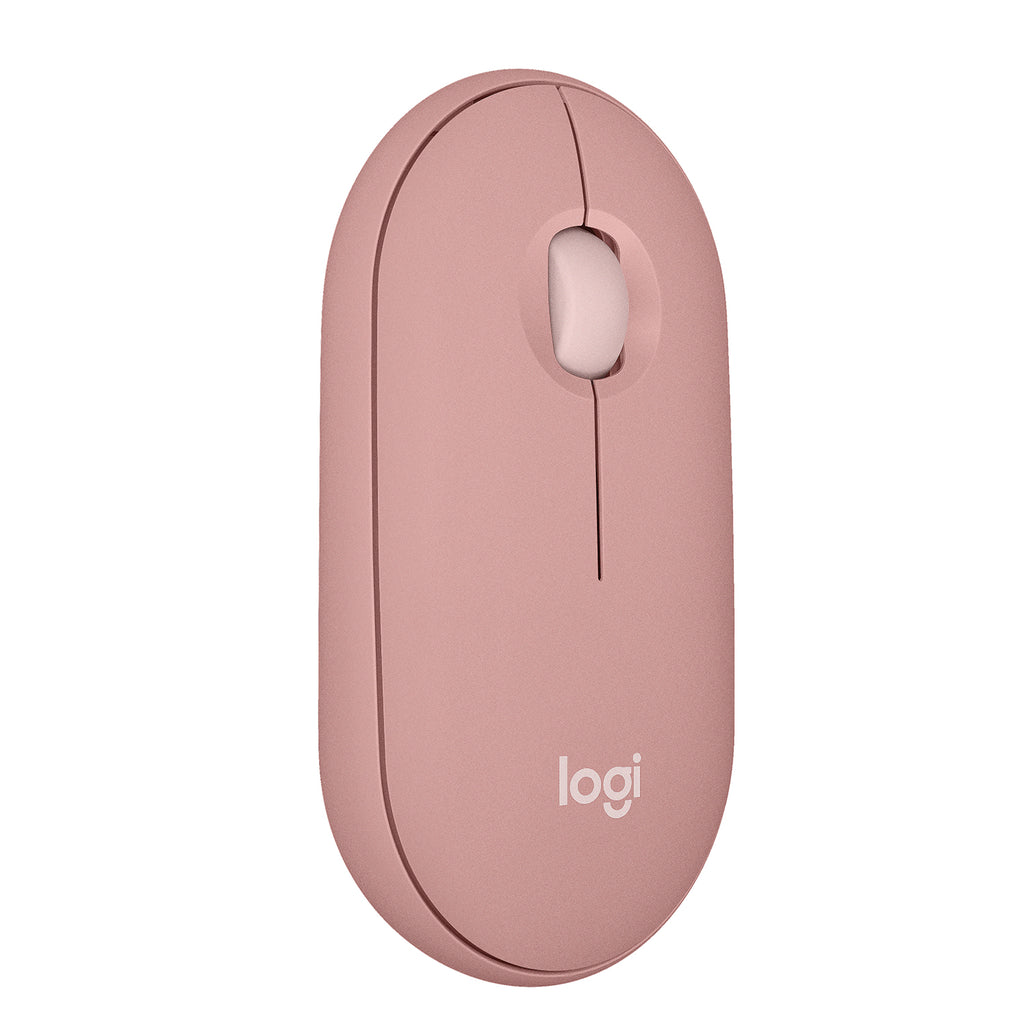 Mouse Pebble Logitech M350s Bluetooth Rosa