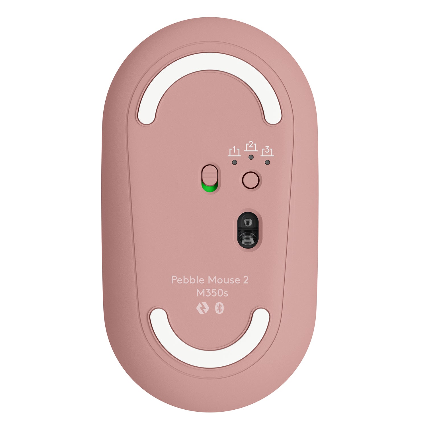 Mouse Pebble Logitech M350s Bluetooth Rosa