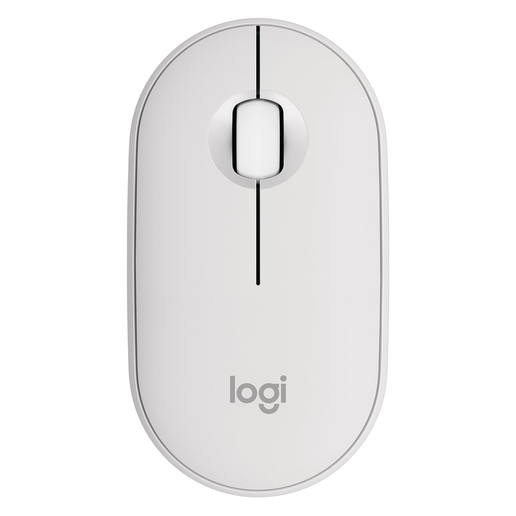 Mouse Pebble Logitech M350s Bluetooth Blanco