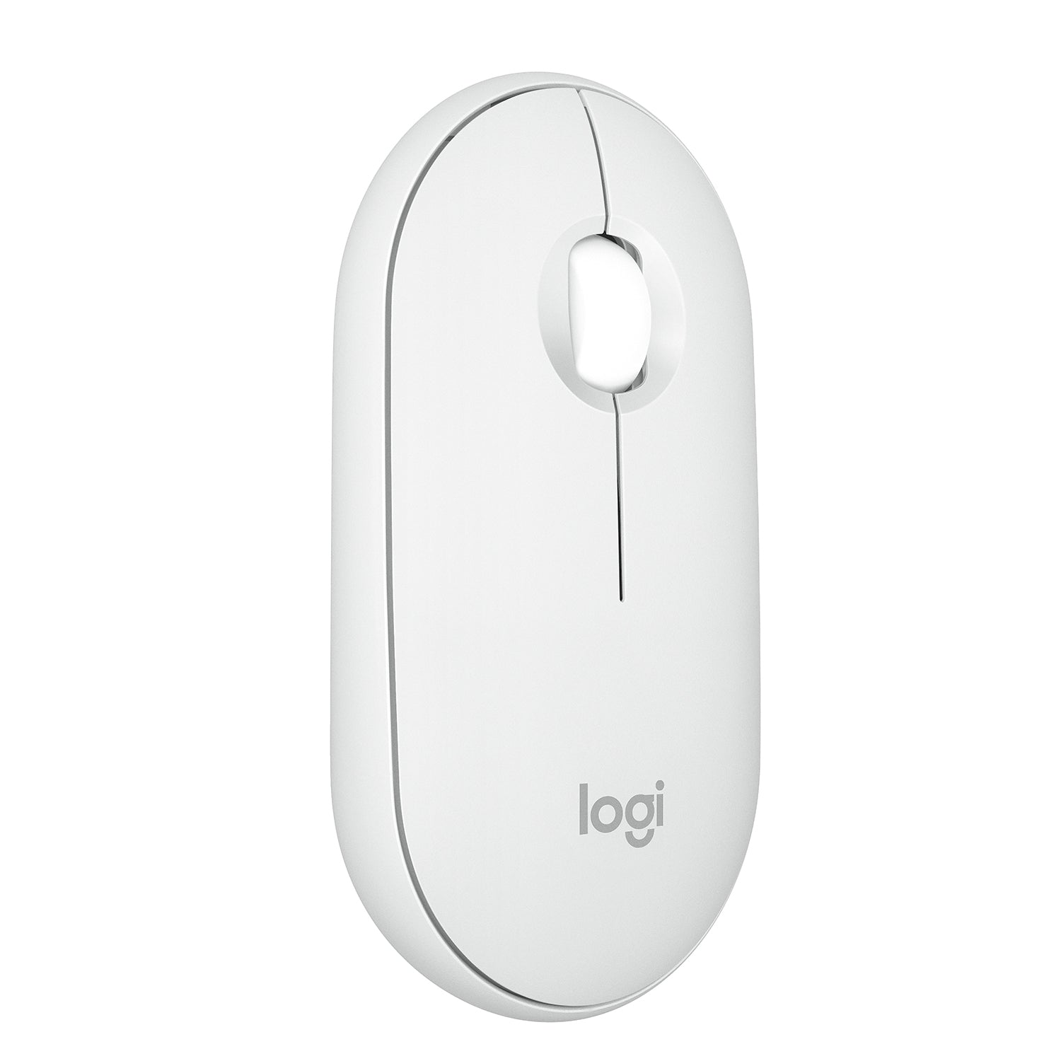 Mouse Pebble Logitech M350s Bluetooth Blanco