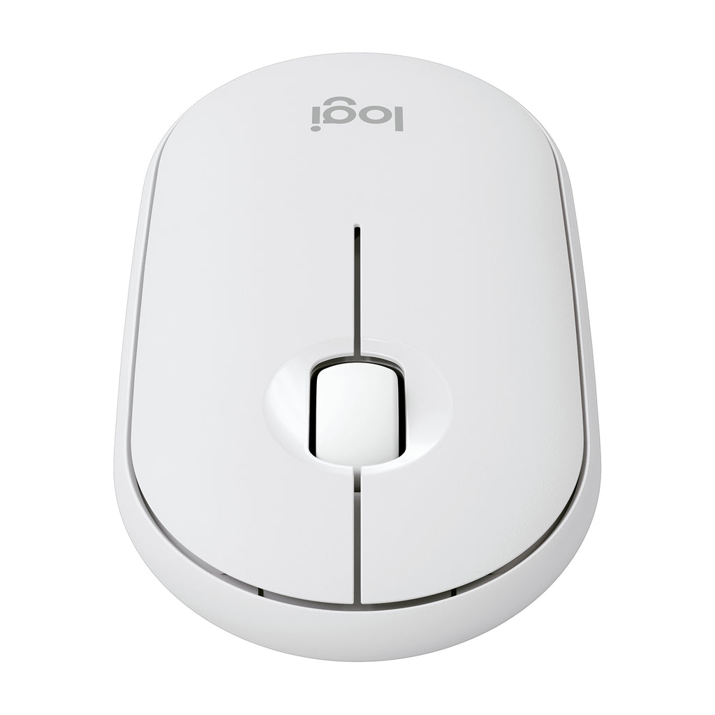 Mouse Pebble Logitech M350s Bluetooth Blanco