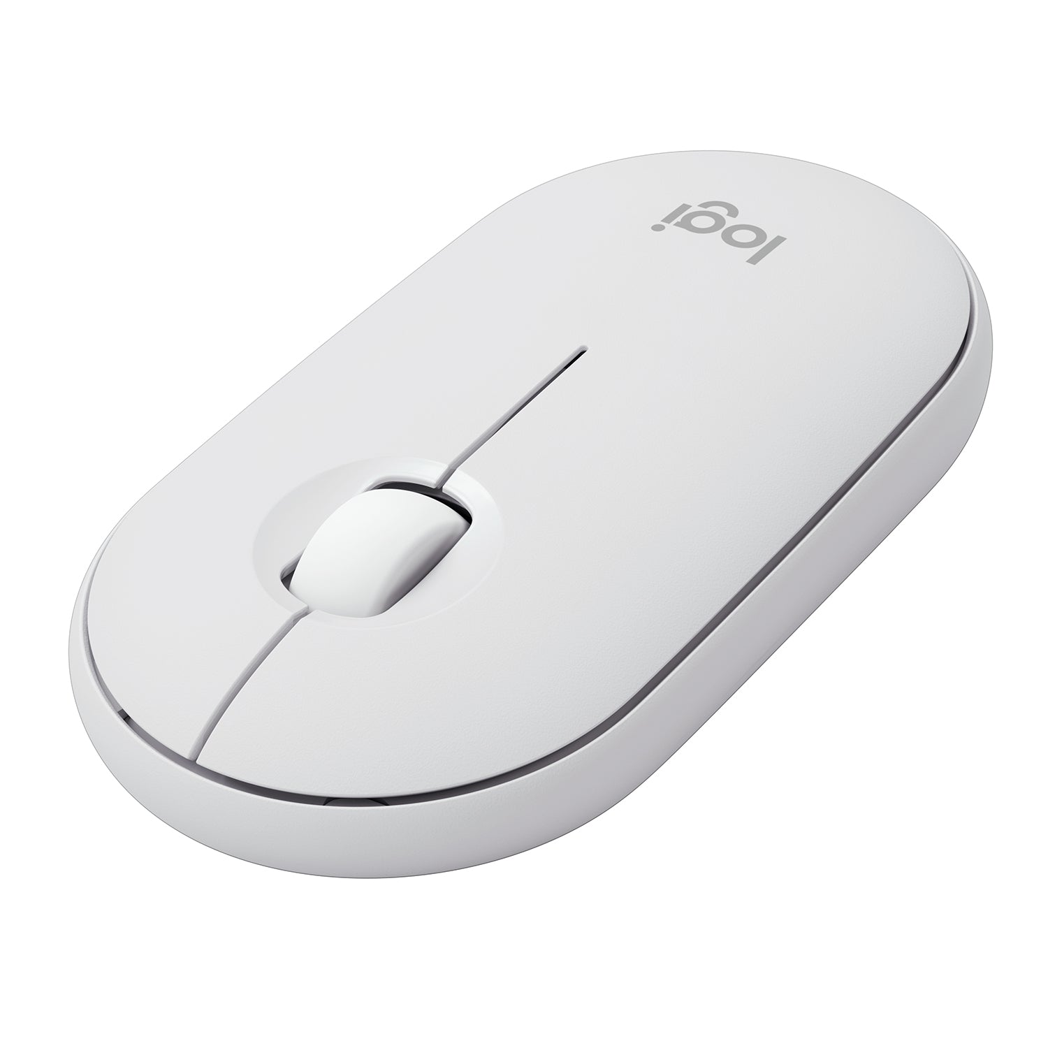 Mouse Pebble Logitech M350s Bluetooth Blanco