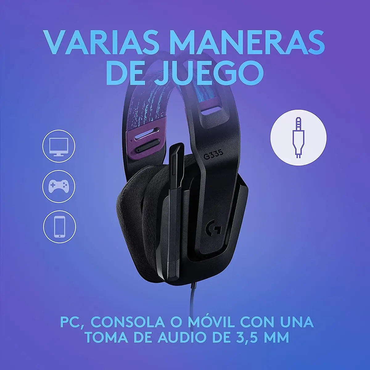 Audifono Gamer Logitech G335 Black